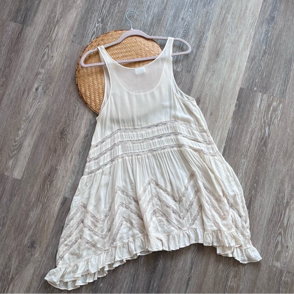 Free people voile & lace trapeze mini dress - Picture 4 of 4